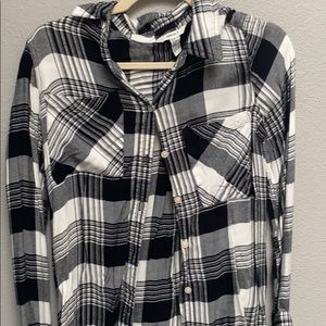 Black and white flannel